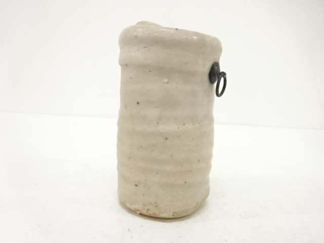  志野　掛花入（保護箱付）